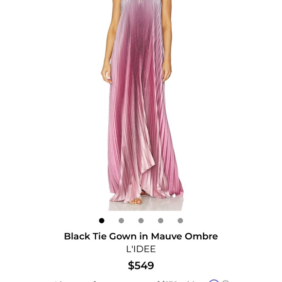 Pleated Maxi Dress in Dusty Rose - Picture 6 of 16